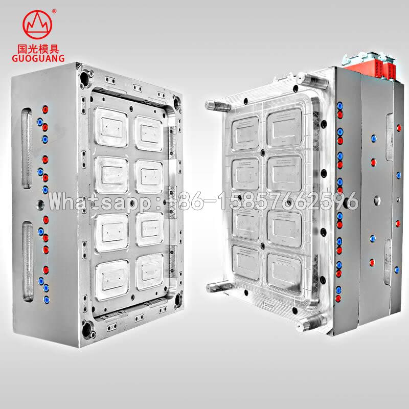 Thin wall box lid mould 8 cavity