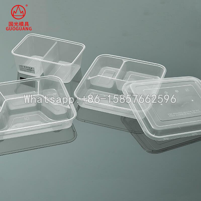 2 compartment plastic plates mould