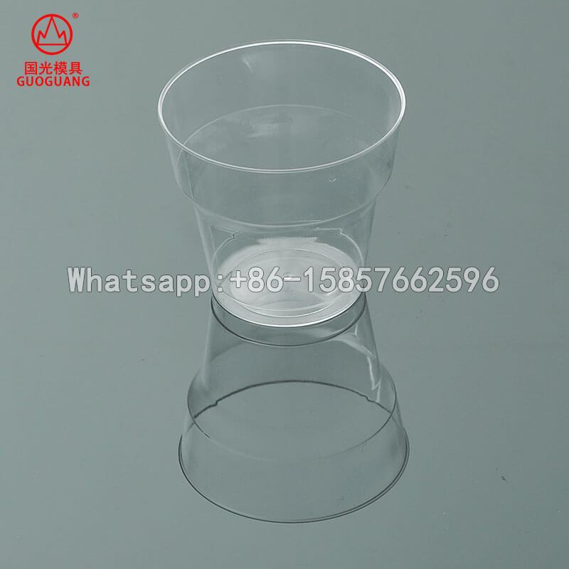 Plastic injection PS cup airline fruit juice cup