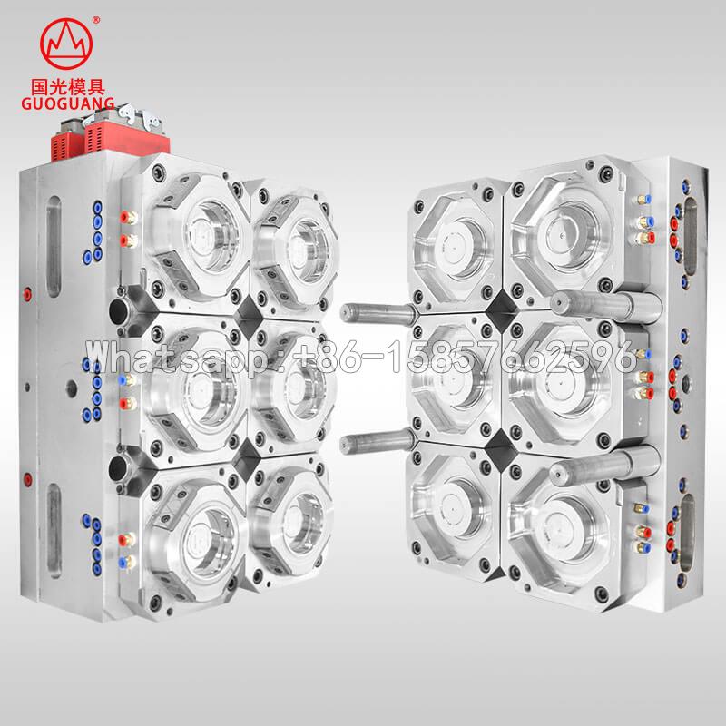 plastic injection box of 250ml round bowl 6 cavity mould