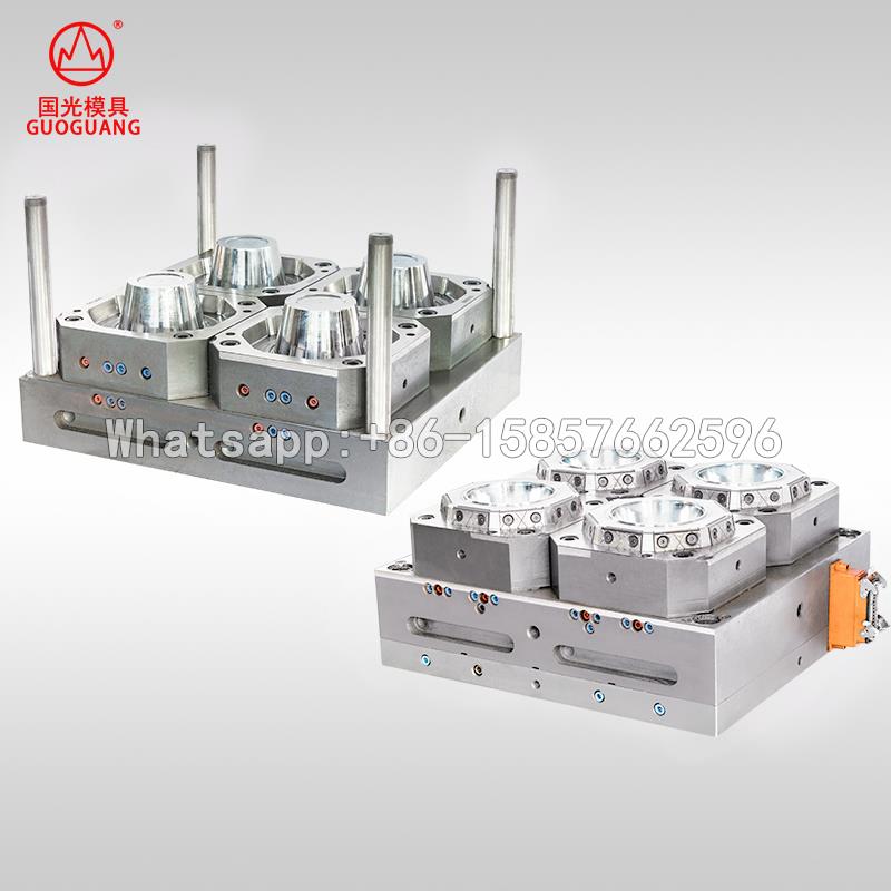 750ml round bowl 4 cavity plastic injection microwave container mould